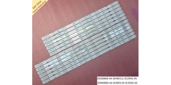 BEKO B49 B 970 A Led bar, BEKO B49B970A Led bar, ZSC60600-AA SE49D11L-ZC29AG-05, ZSD60600-AA SE49D11R-ZC29AG-05, Tv panel ledleri